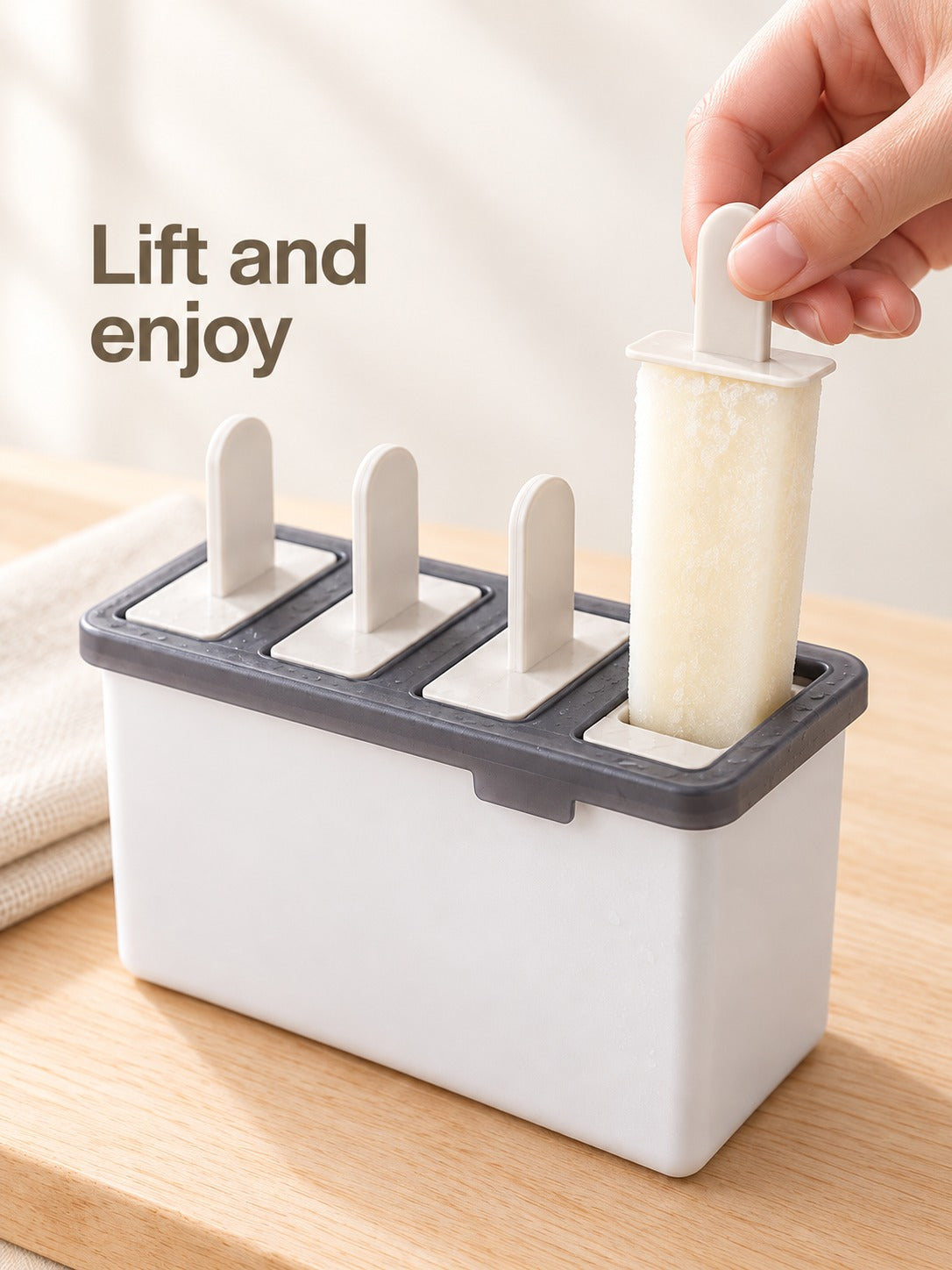 Popsicle Mould Box Set with Long Easy-Release Handles