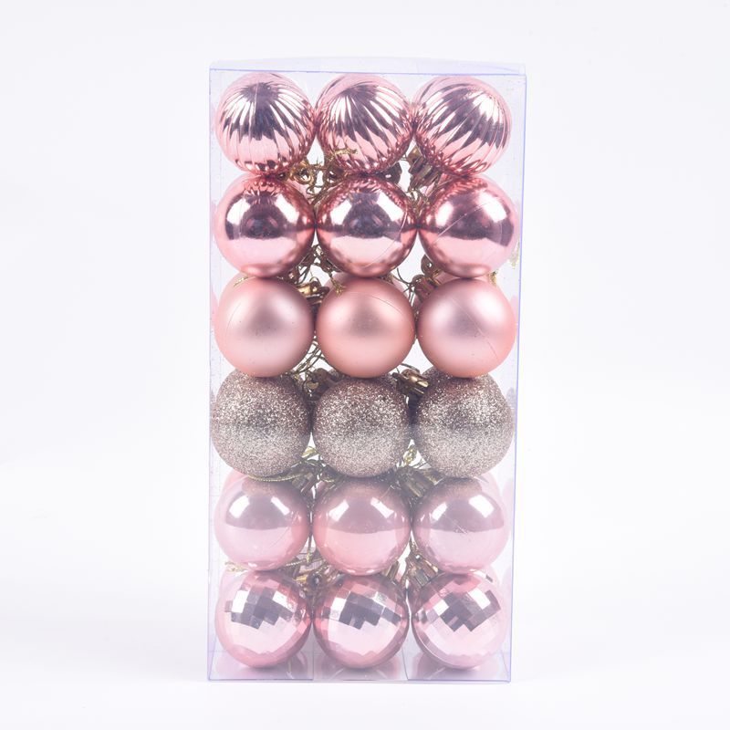 4 cm Christmas Baubles – 36-Piece Tree Decoration