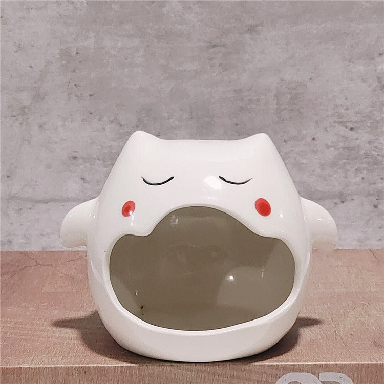 Ceramic Ghost Candle Holder for Halloween Ambiance