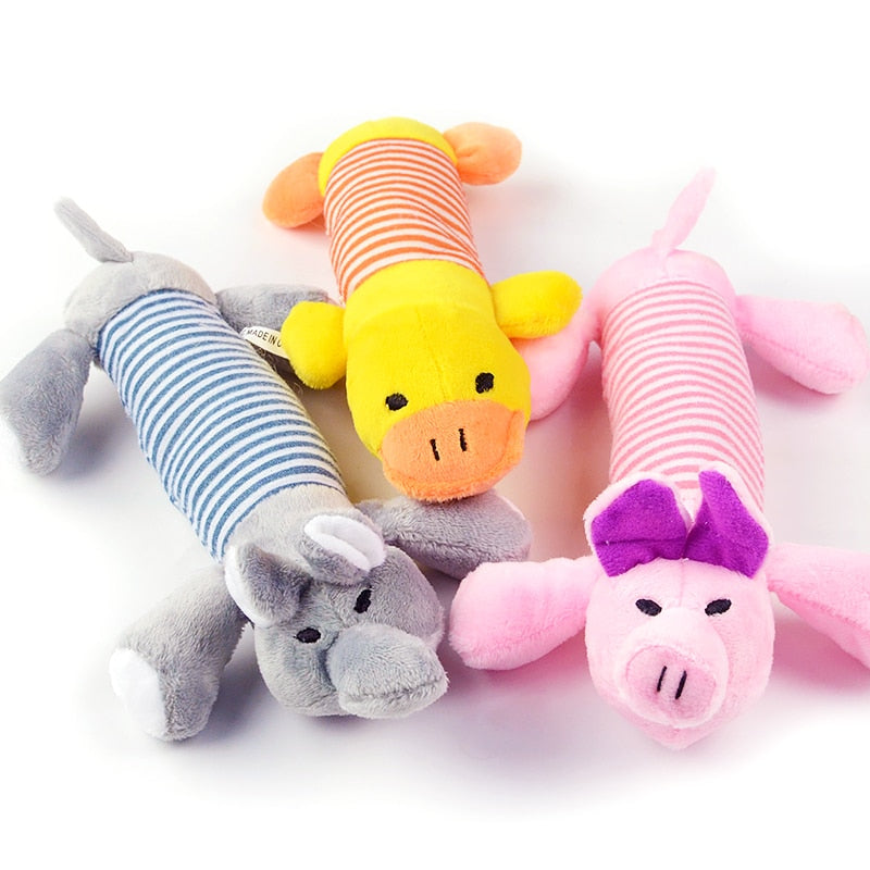 Plush Dog Toys for Soft, Squeaky Everyday Pet Play