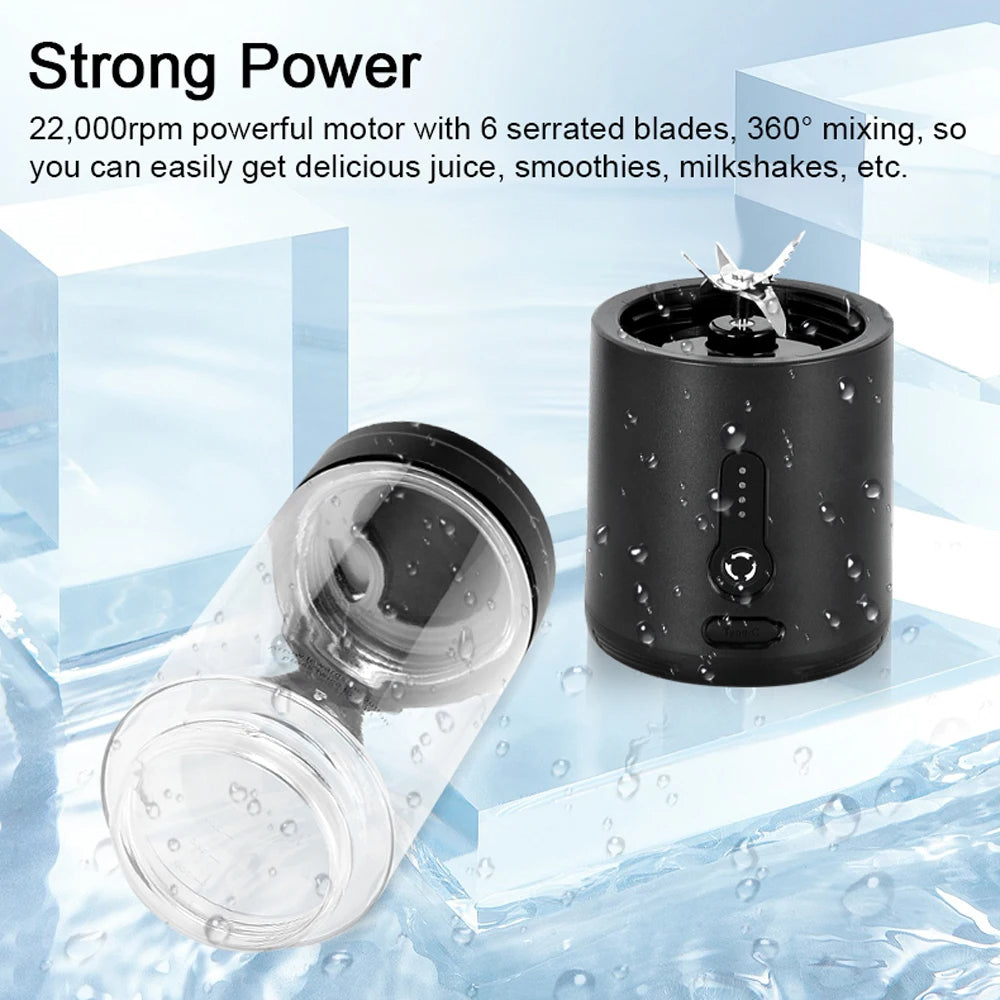 Portable Blender Cup Rechargeable Juicer for Travel