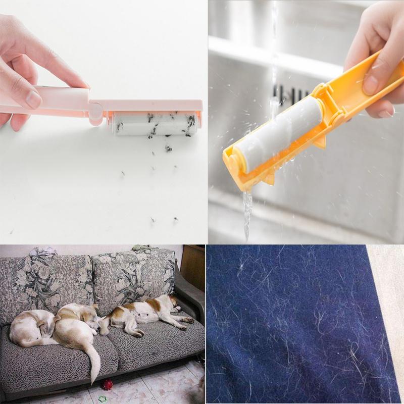 Cat-Face Pet Hair Roller: Portable Lint Remover Tool