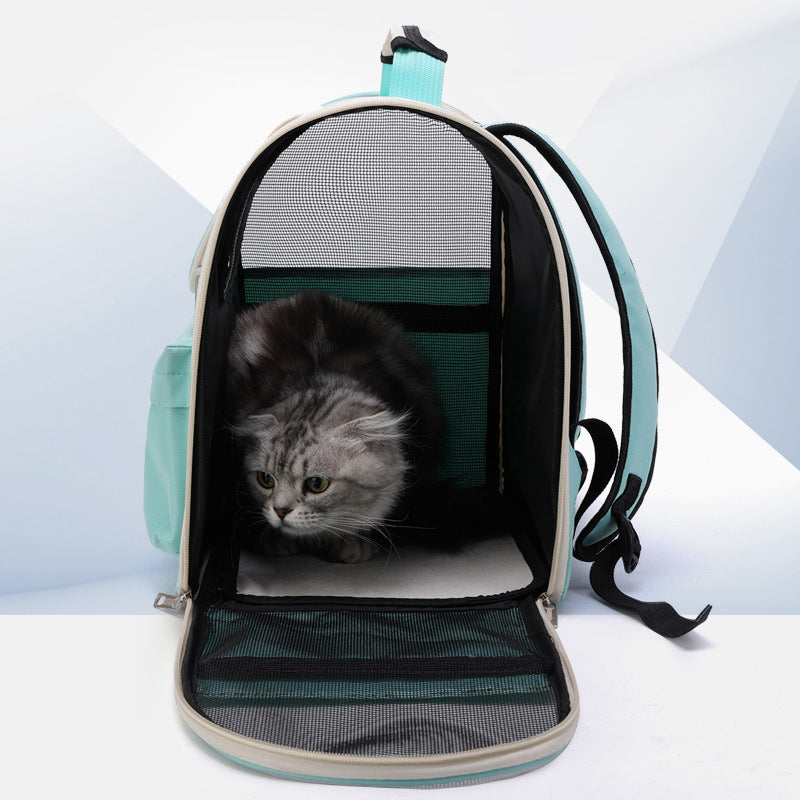 Backpack Cat Carrier With Window - Hands-Free Pet Travel