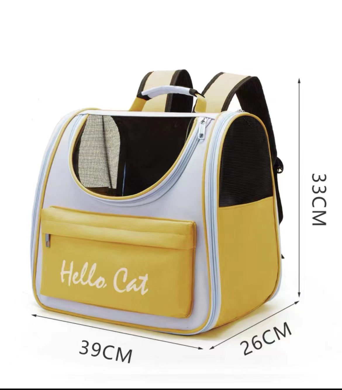 Backpack Cat Carrier With Window - Hands-Free Pet Travel