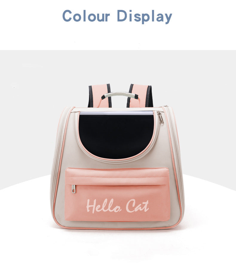Backpack Cat Carrier With Window - Hands-Free Pet Travel