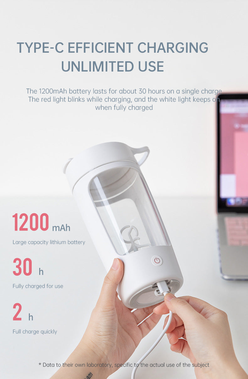 Portable Smoothie Blender Bottle for Gym and Commute