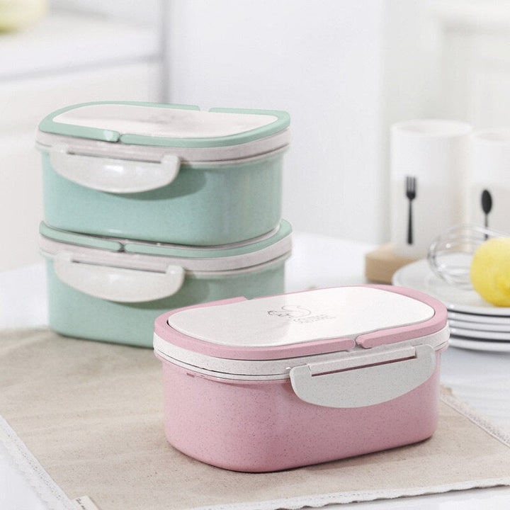 Two-Layer Bento Lunch Box for Neat, Compact Meal Prep