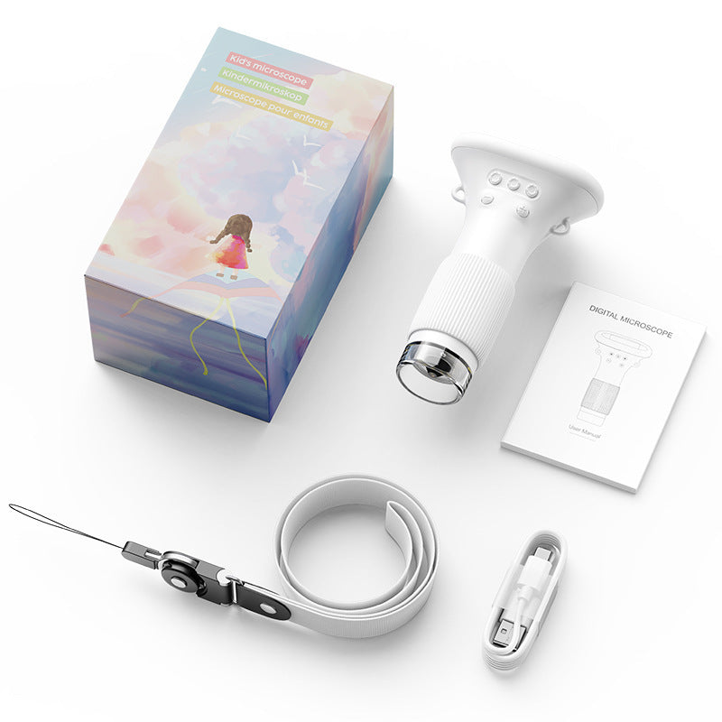 Kids Handheld Microscope for 1000X Science Discovery