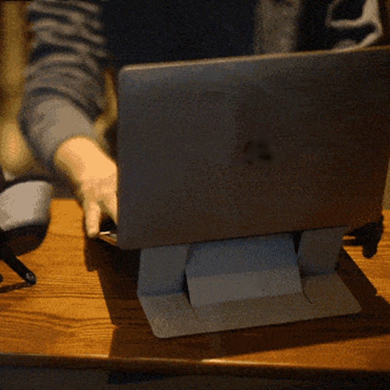 Ultra-Thin Portable Laptop Stand for Desk and Cafe Use