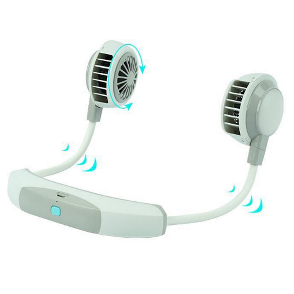 Hands-Free Neck Fan With Dual Adjustable Heads