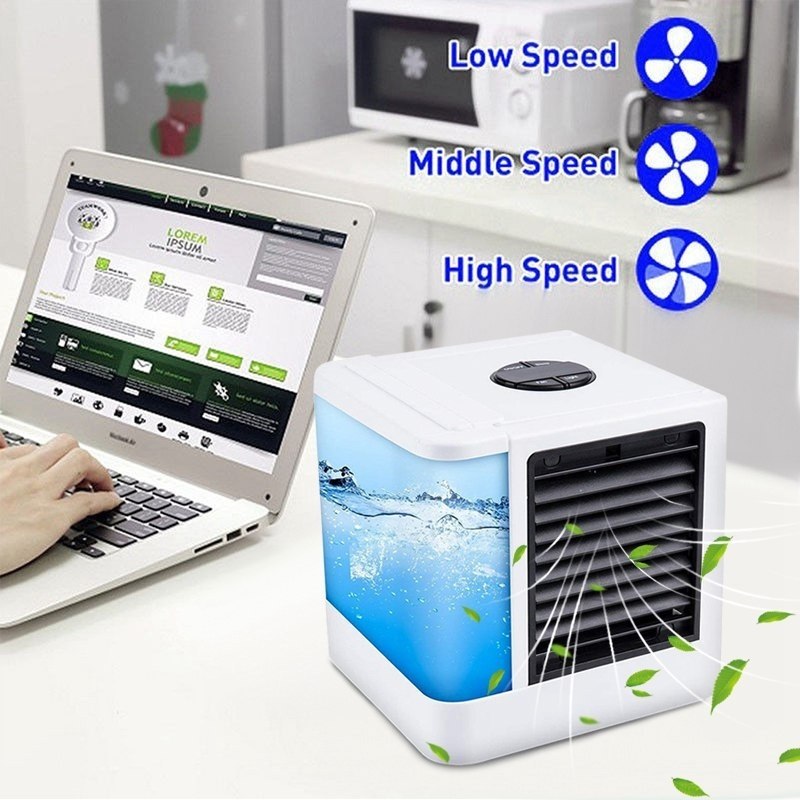 Portable USB Mini Air Cooler Fan for Desk & Bedside