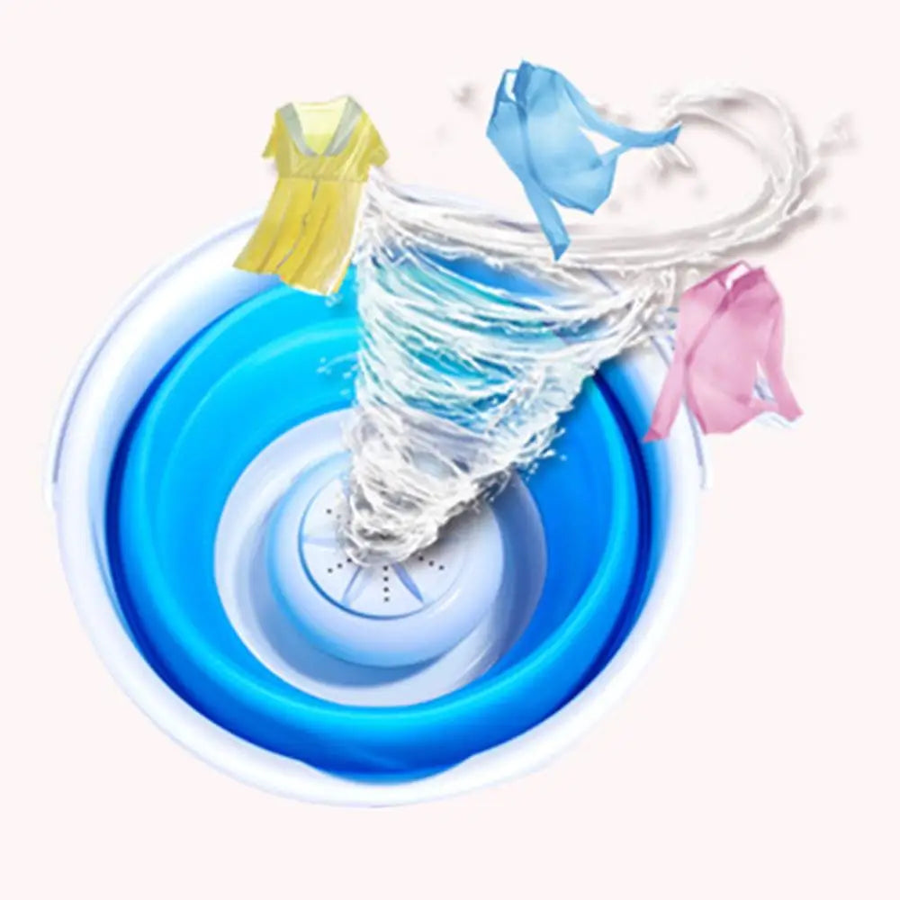 Portable Mini Washing Machine for Travel & Dorm Laundry