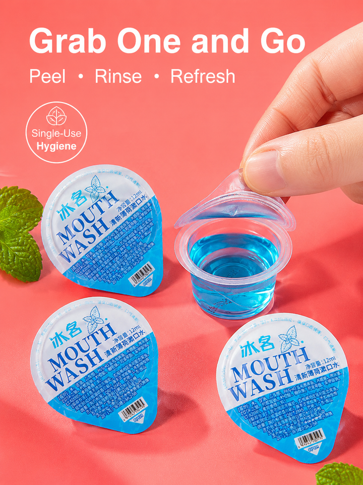 Portable Mouthwash Jelly Pods | Mini Travel Oral Care