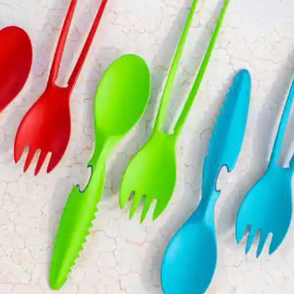 Ultralight Camping Spork: Spoon, Fork & Knife in One
