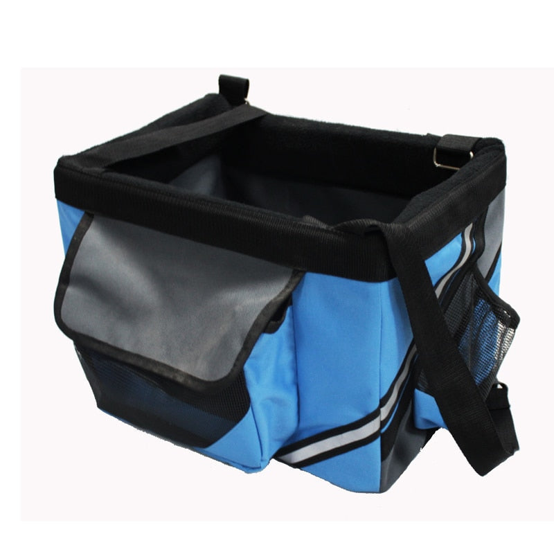 Waterproof Pet Bike Basket Carrier for Small Dogs & Cats