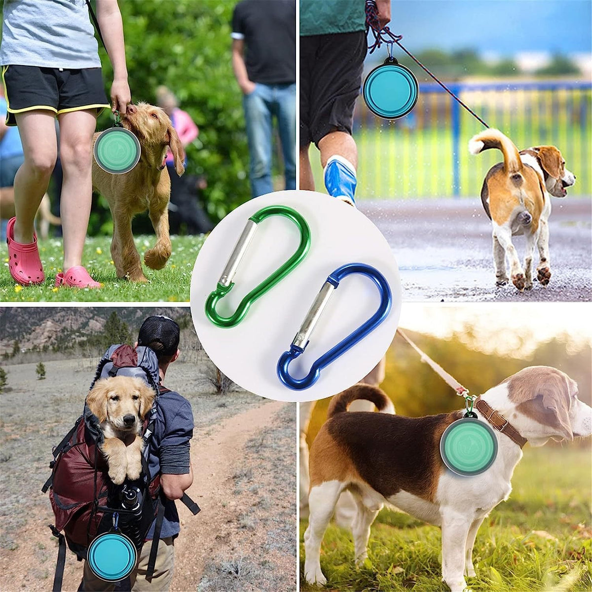 Portable Dog Bowl for Travel & Easy Outdoor Hydration