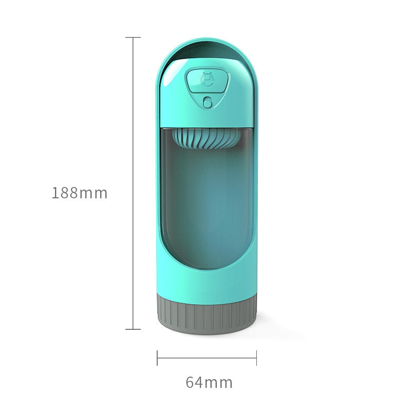Portable Dog Water Bottle for One-Handed Hydration