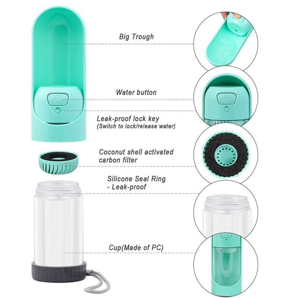 Portable Pet Water Bottle With Leak-Resistant Design