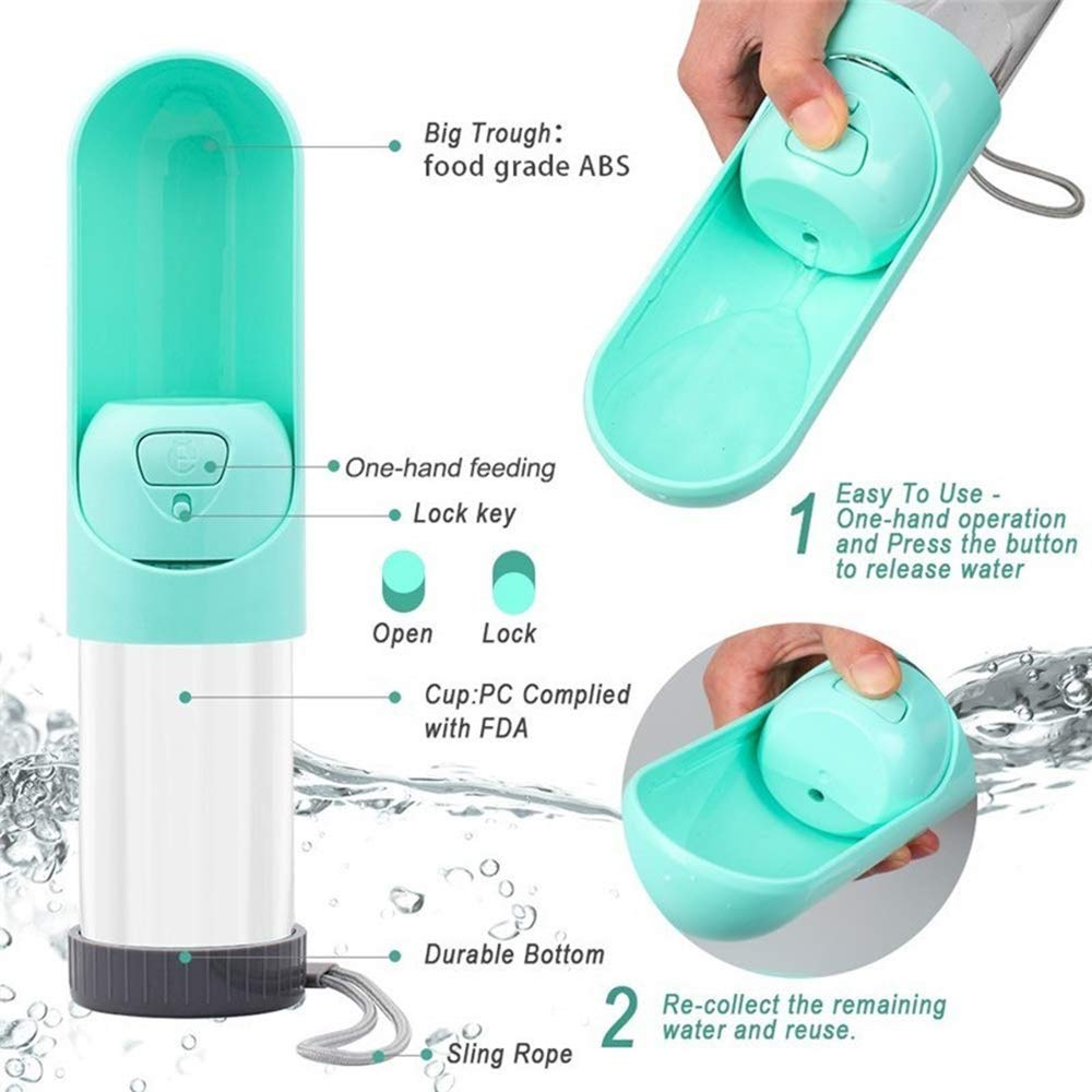 Portable Pet Water Bottle With Leak-Resistant Design