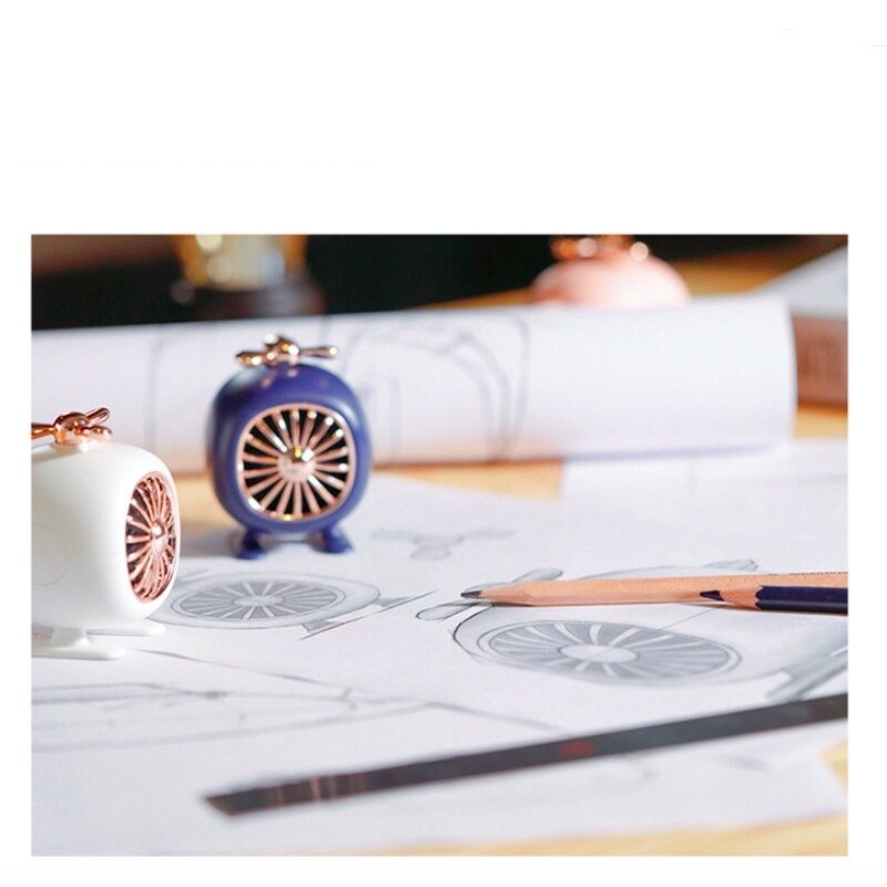 Retro Helicopter Portable Fan for Desk, Car and Bag