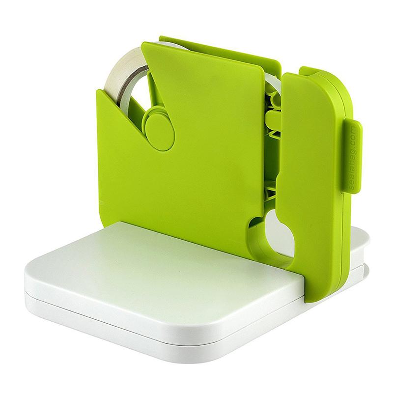 Portable Bag Sealer with Built-In Tape Roll for Kitchen