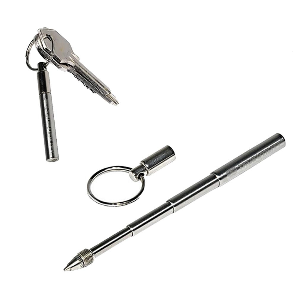 Telescopic Metal Pen with Key Ring for Everyday Carry