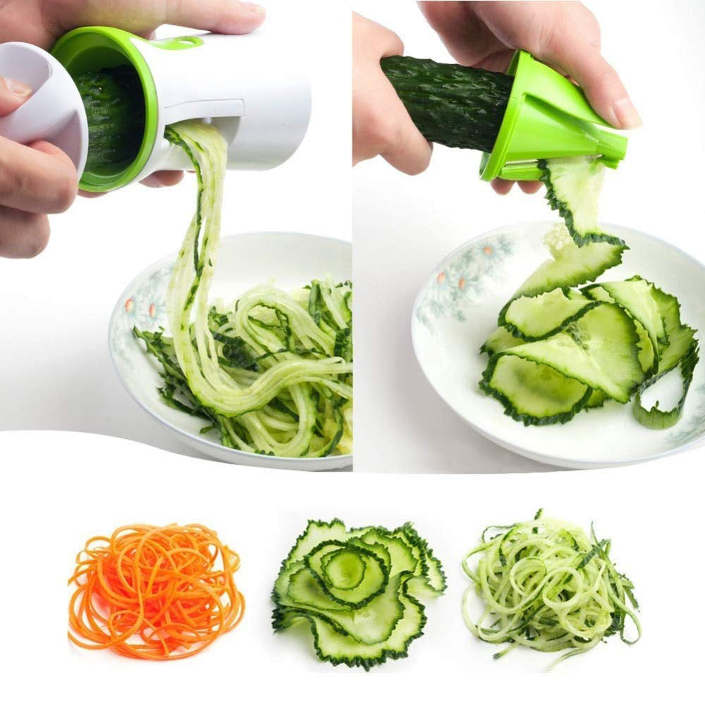 Handheld Spiralizer for Veggie Noodles, Stainless Steel
