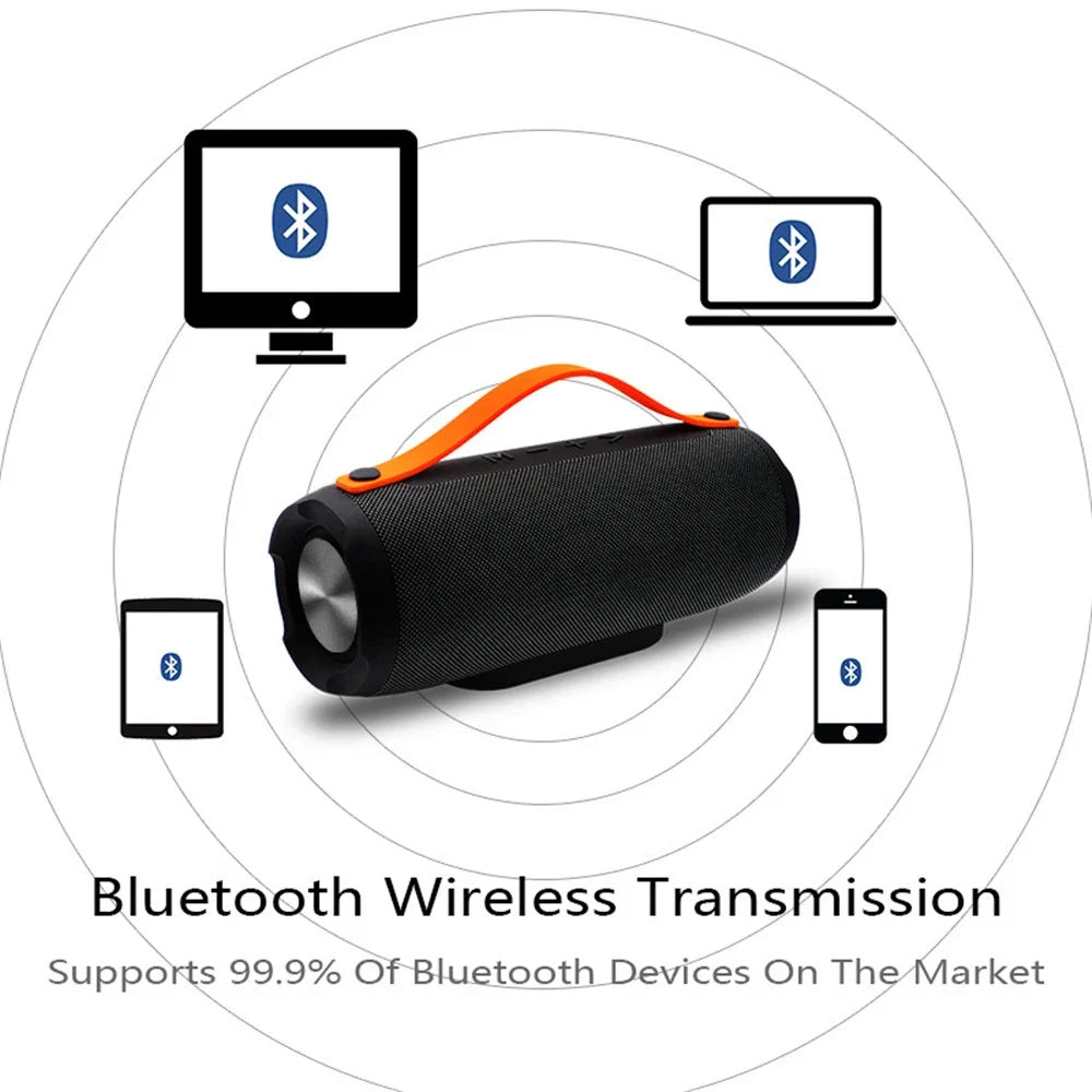 Portable Bluetooth Speaker with Carry Handle & Calls