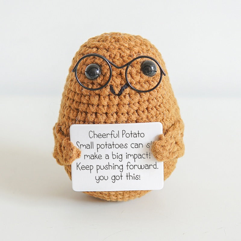 Crochet Potato Bag Charm – Handmade Kawaii Gift Idea