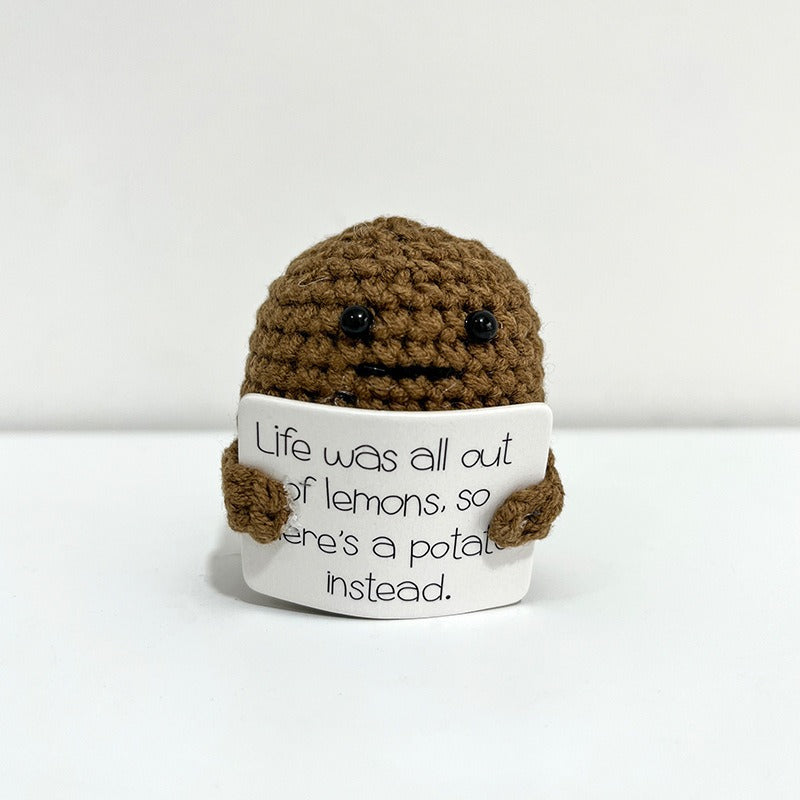 Crochet Potato Bag Charm – Handmade Kawaii Gift Idea