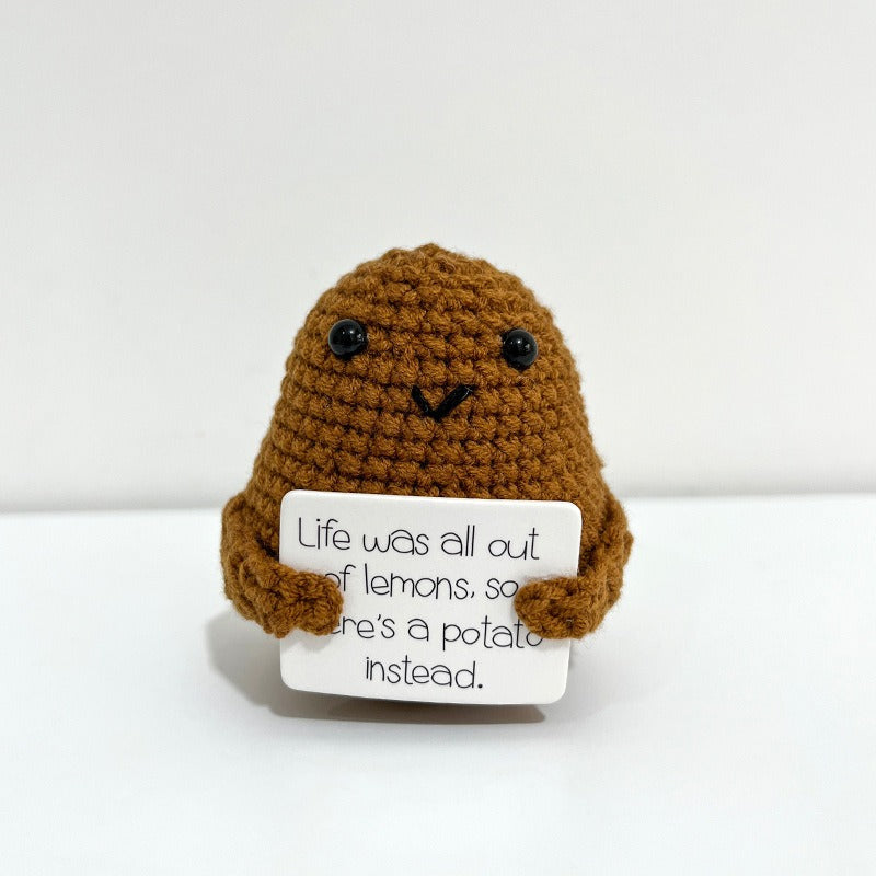 Crochet Potato Bag Charm – Handmade Kawaii Gift Idea