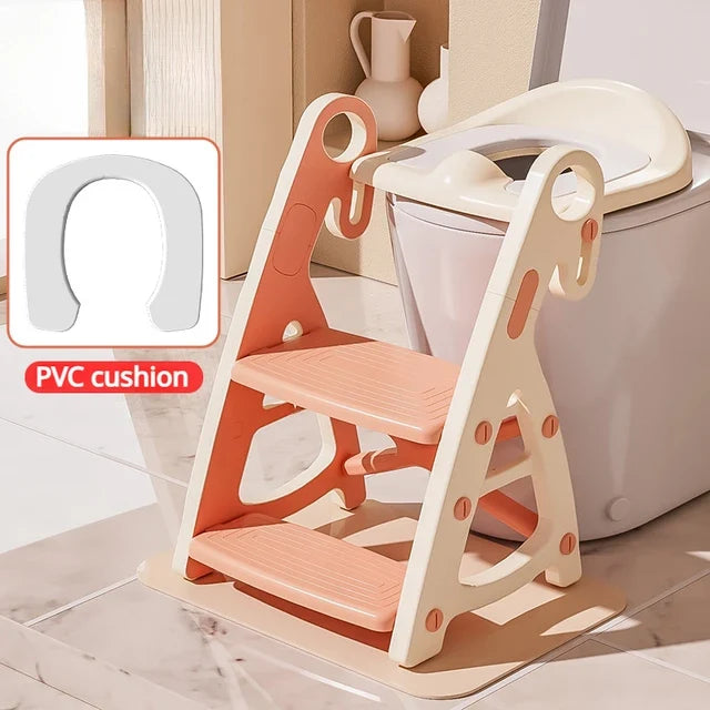 Toddler Toilet Training Seat With Stable Step Stool