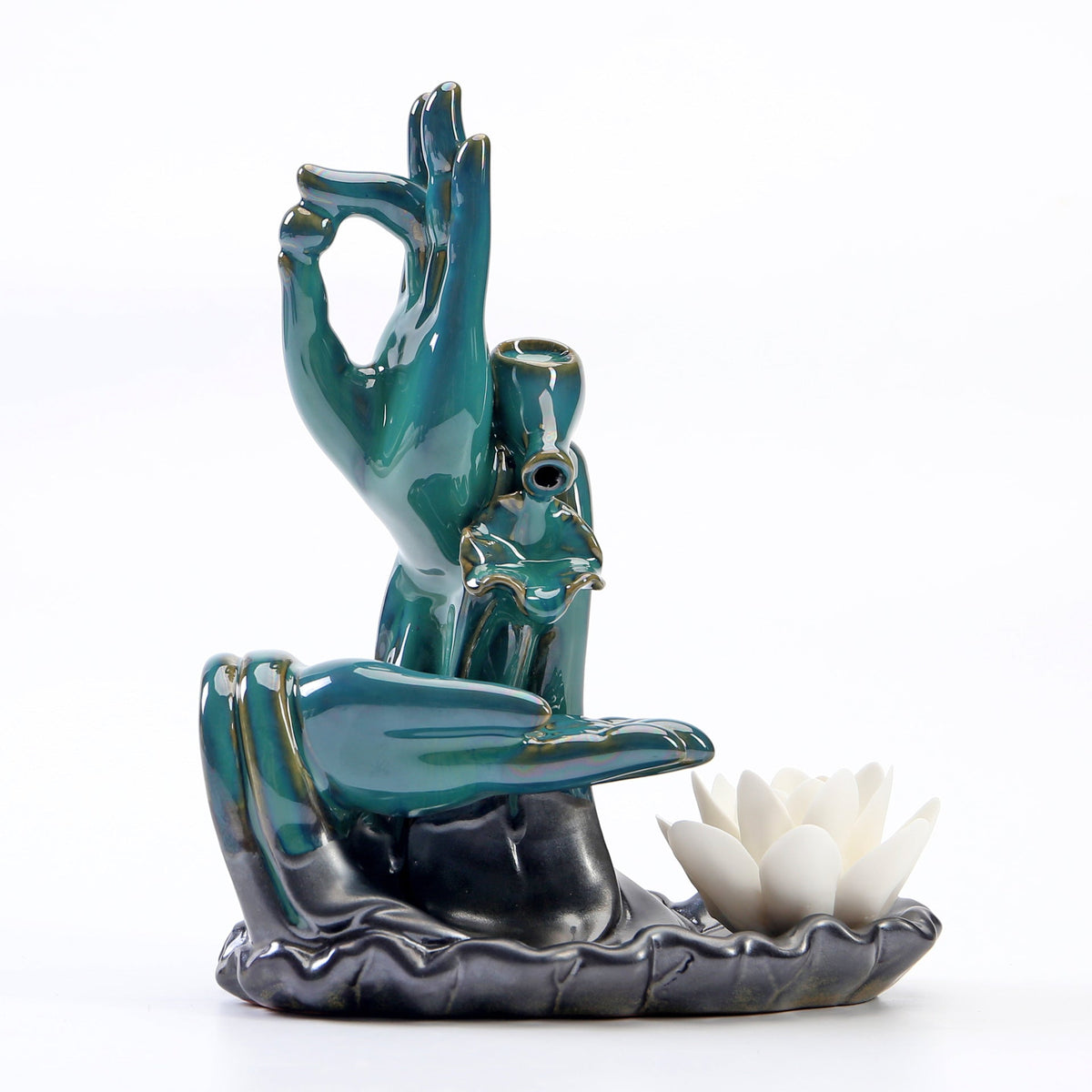 Ceramic Incense Burner for a Cascading Zen Smoke Waterfall