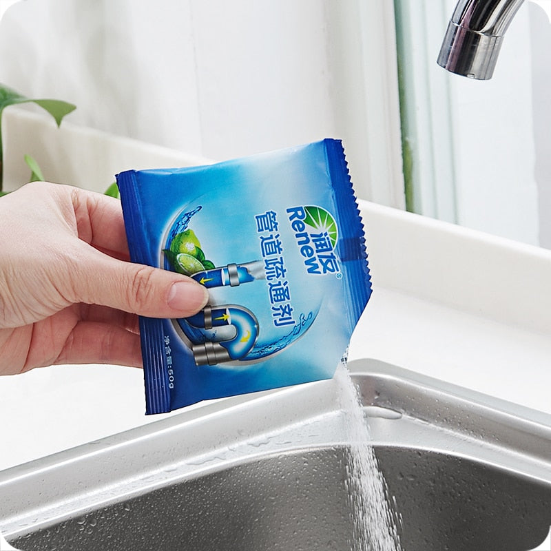 Sink Drain Cleaner Powder: Clears Clogs & Odours Fast