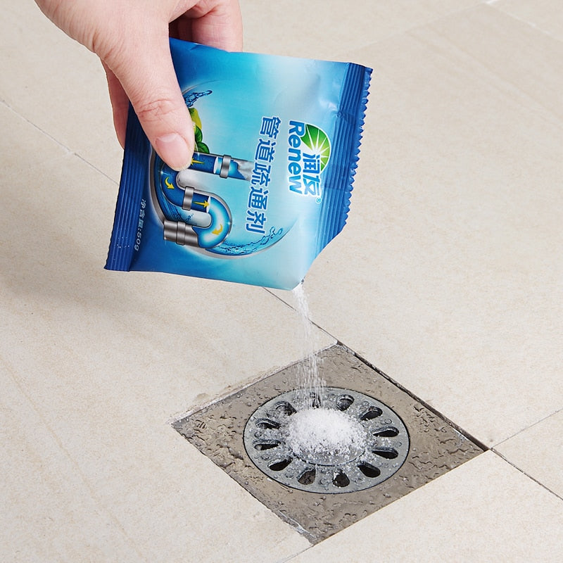 Sink Drain Cleaner Powder: Clears Clogs & Odours Fast