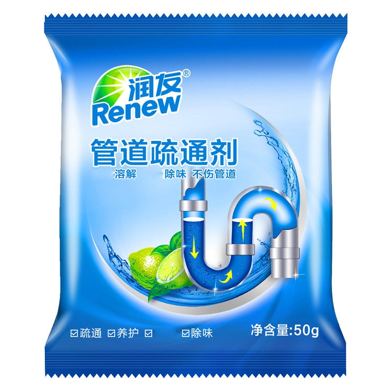 Sink Drain Cleaner Powder: Clears Clogs & Odours Fast
