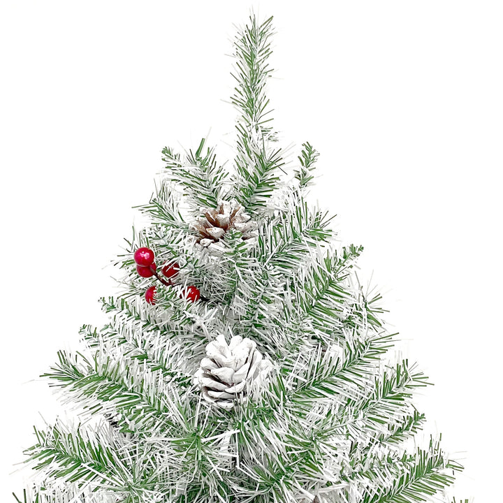 Pre-Lit Christmas Tree Set for Festive Front Doors