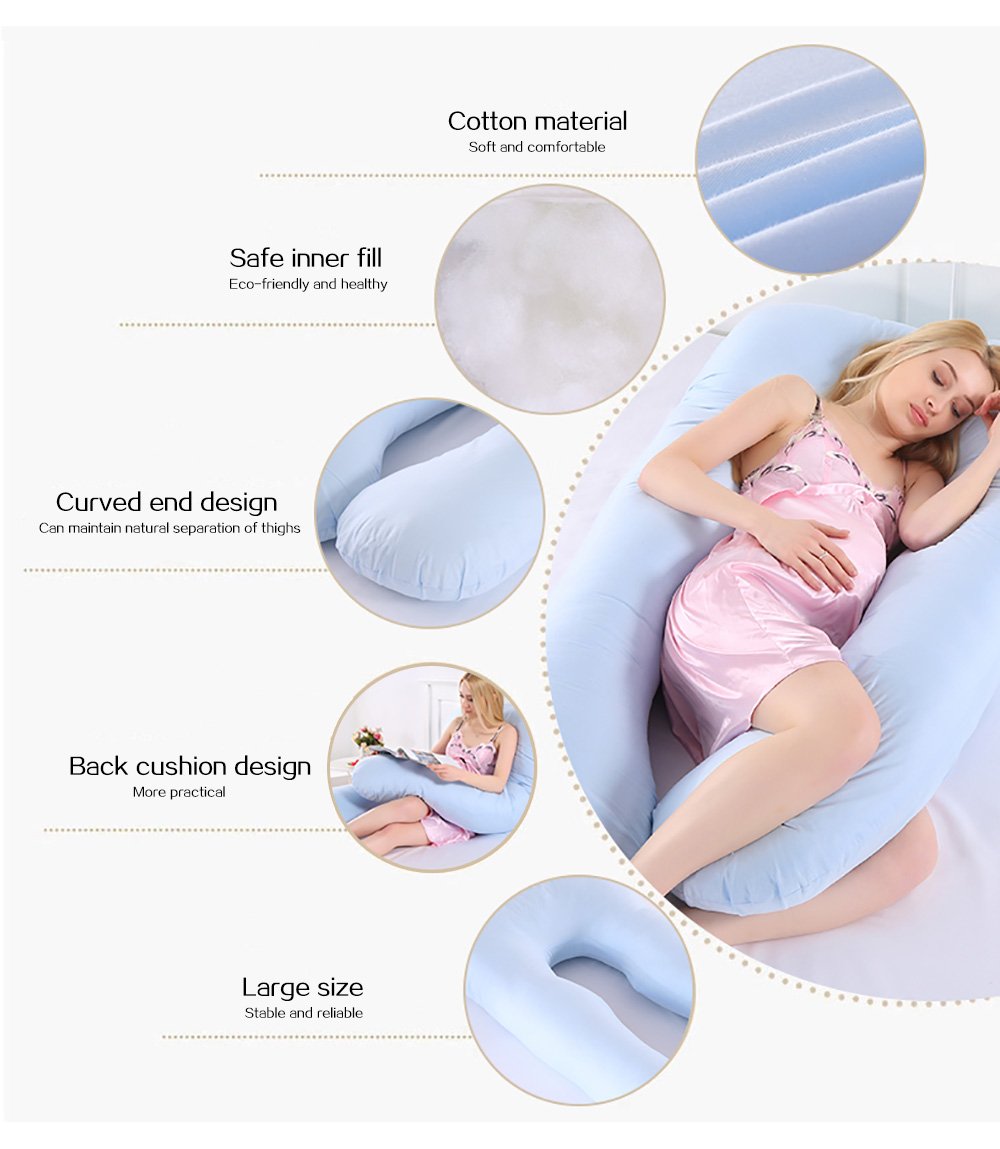 Pregnancy Pillow for Side Sleepers Full-Body Support