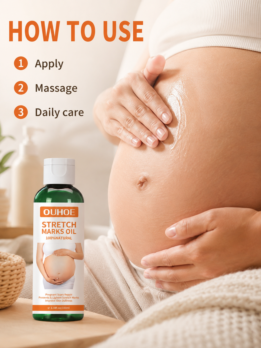 Pregnancy Massage Oil – Prevent & Lighten Stretch Marks Naturally