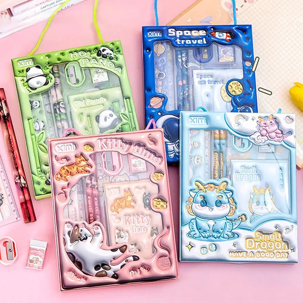 6-in-1 Kindergarten Stationery Gift Set, Ready to Gift