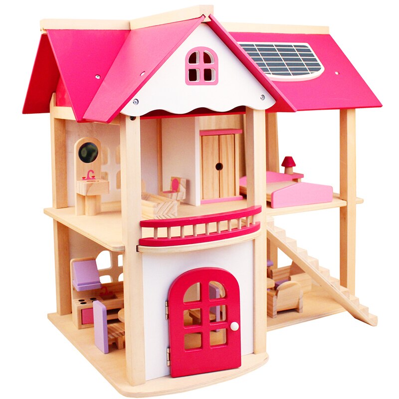 Wooden Dollhouse Furniture Set for Imaginative Play