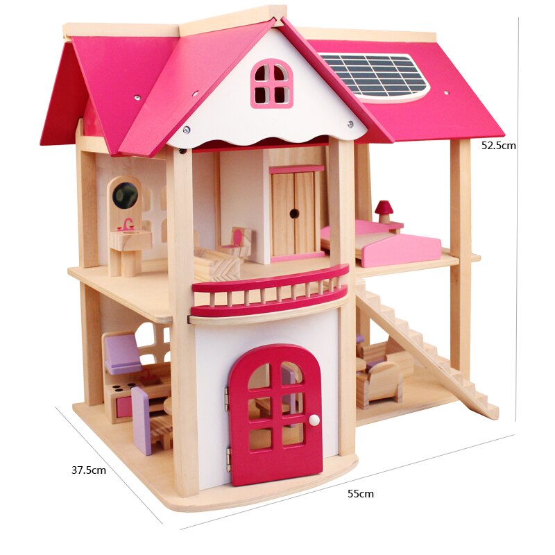 Wooden Dollhouse Furniture Set for Imaginative Play