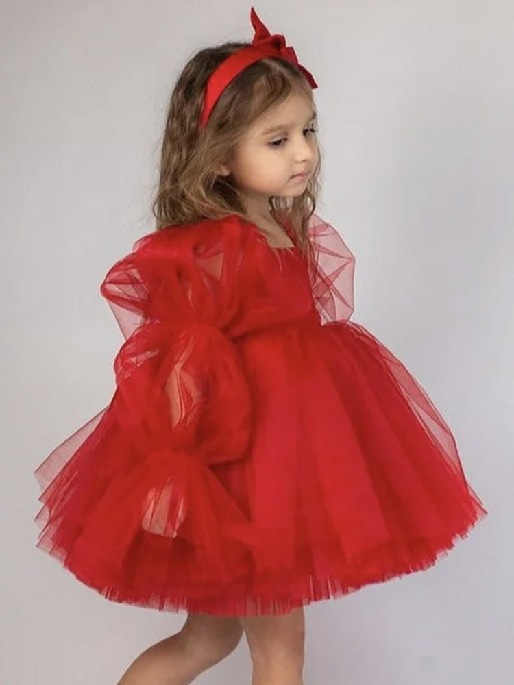 Girls' Princess Tulle Dress for Magical Special Occasions