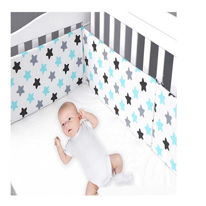 Detachable Crib Bumper Panels for Playful Nursery Decor