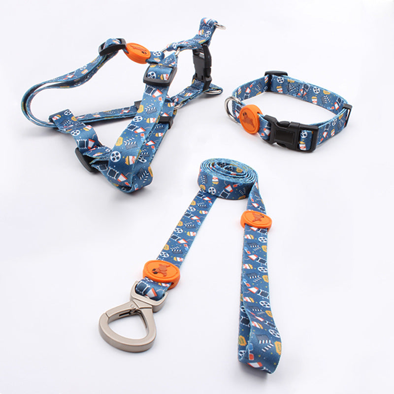 Large Dog Leash Set With Matching Collar & Harness