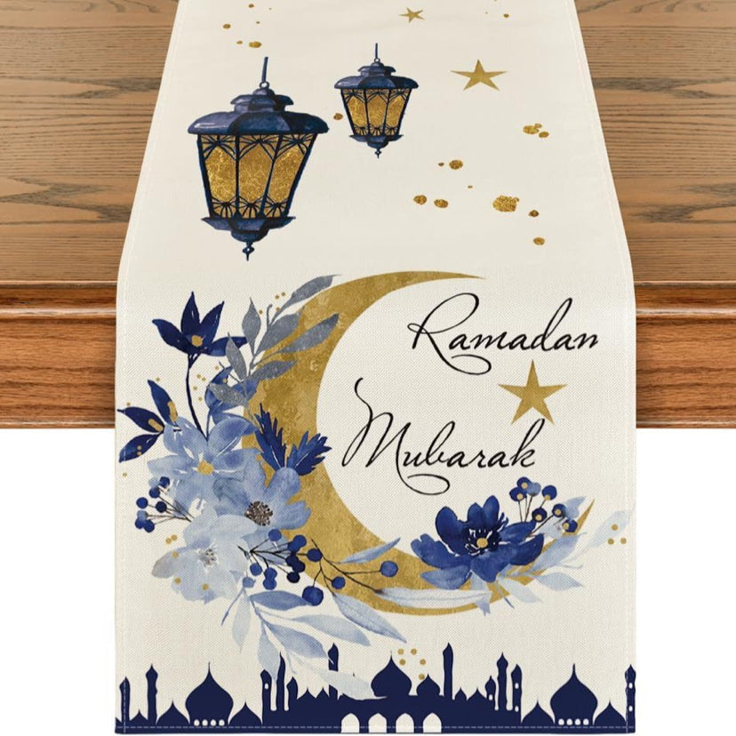 Ramadan Table Runner for Festive Eid Dining Table Decor