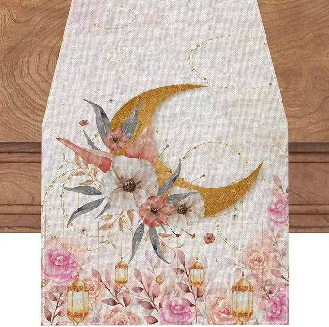 Ramadan Table Runner for Festive Eid Dining Table Decor