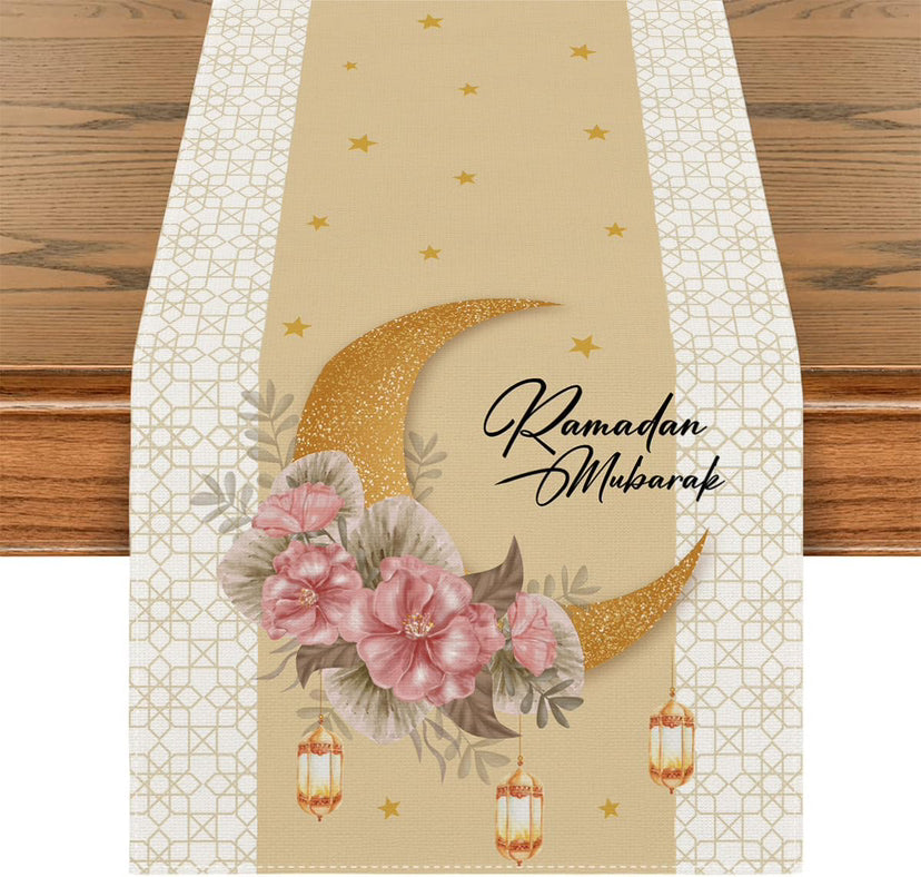 Ramadan Table Runner for Festive Eid Dining Table Decor