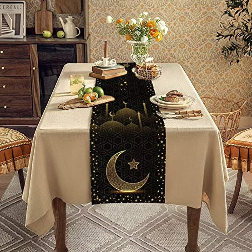 Ramadan Table Runner for Festive Eid Dining Table Decor