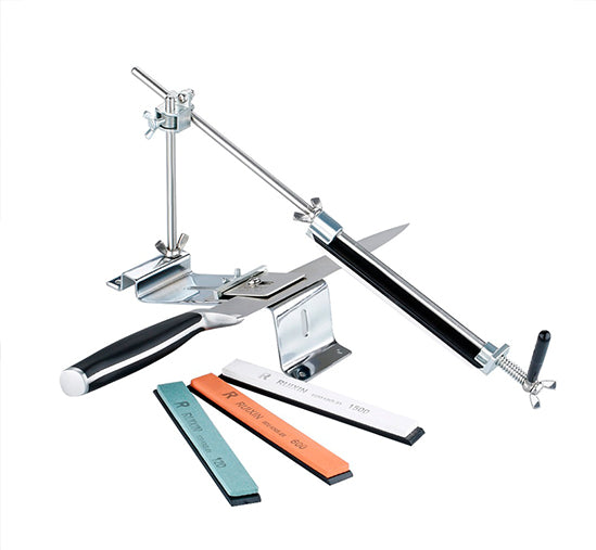 Knife Sharpener Kit with Angle Guide for Even Edges